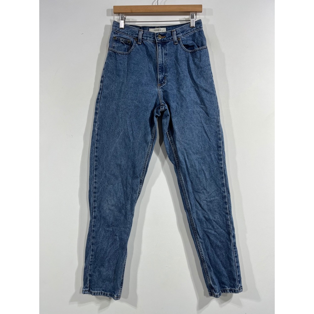 LL Bean Double L Classic Fit Jeans Womens 8 Tall Medium Wash High Rise Straight